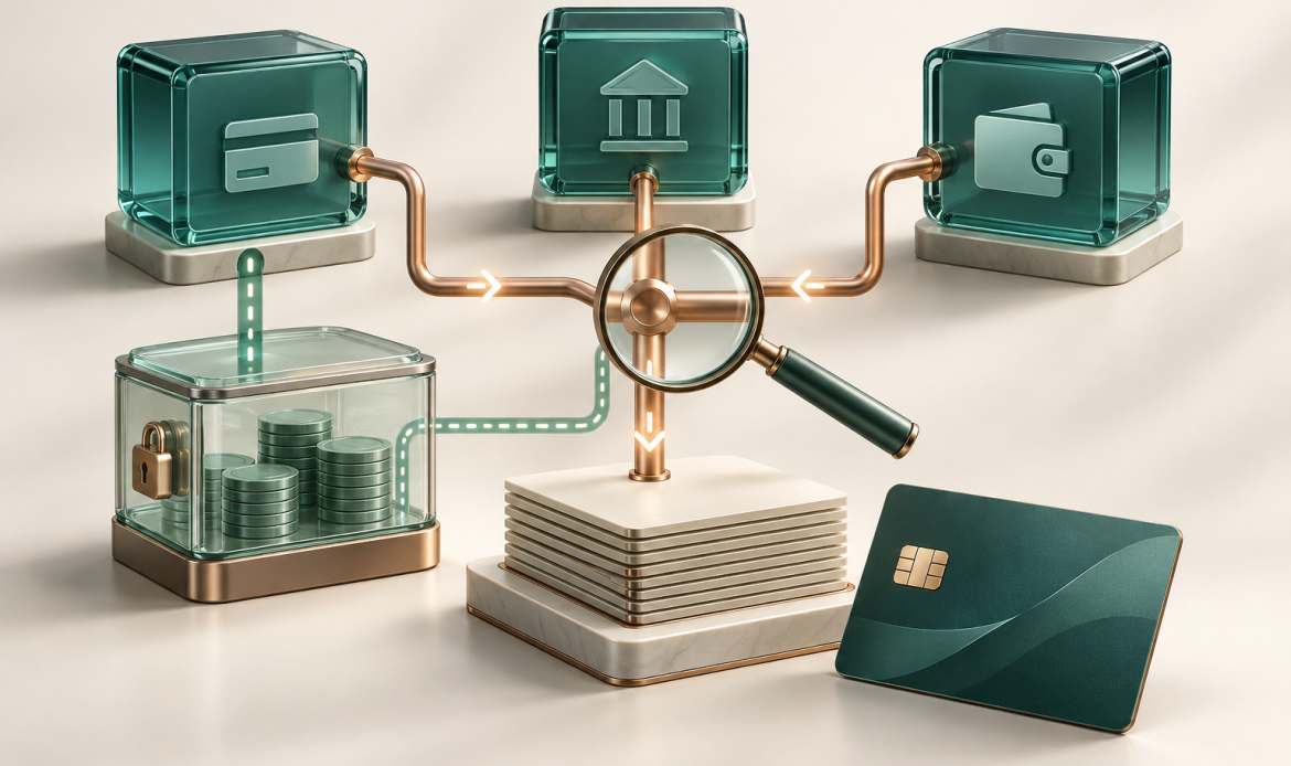支付服务商资金路径、准备金与结算核验概念图 / Payment routing, reserves and settlement review