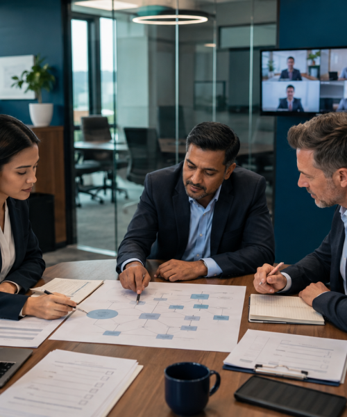 Compliance team reviewing physical office and substance requirements for a forex broker